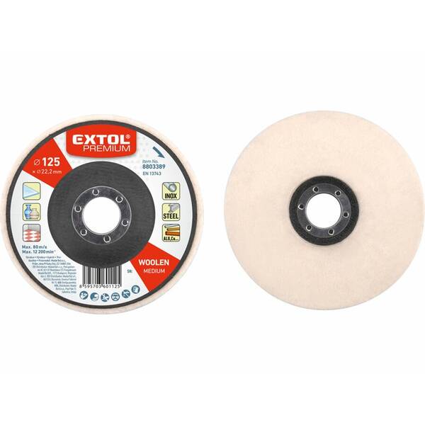 Leštící kotouč Extol Premium 8803389 125x15mm 

