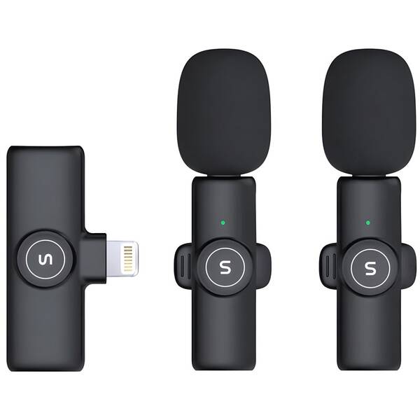 Mikrofon Soundeus Wireless Lavalier, Lightning černý

