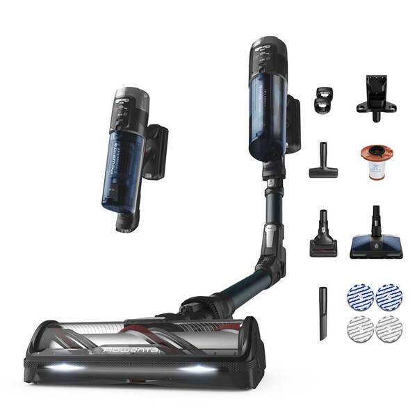Tyčový vysavač Rowenta X-Force Flex 13.60 Auto RH9AD1WO šedý/modrý

