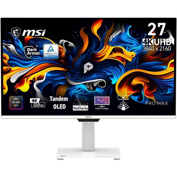 Monitor MSI PRO MAX 271UPXW12G bílý

