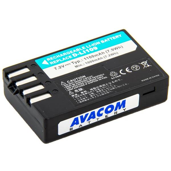 Baterie Avacom Pentax D-LI109 Li-Ion 7.2V 1100mAh 7.9Wh 

