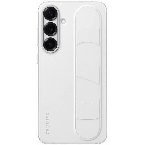 Kryt na mobil Samsung Standing Grip s poutkem na Galaxy S25+ bílý

