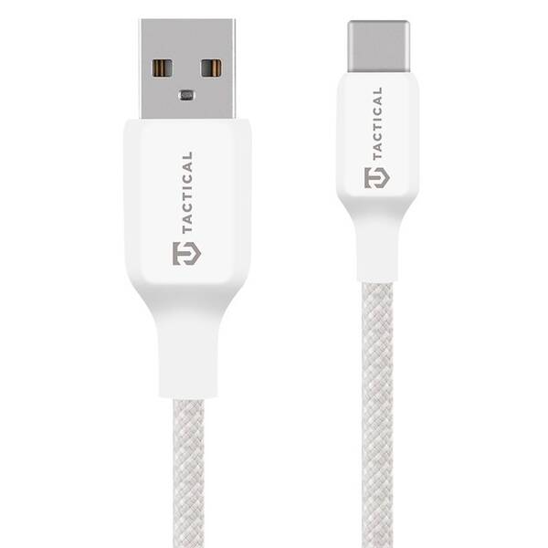 Kabel Tactical Stitch Thread USB-A/USB-C 0,3m bílý

