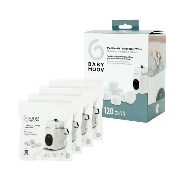 Tablety Babymoov NutriWash (120 ks) bílé

