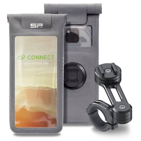 Držák na mobil SP Connect Moto Bundle II Universal Case M šedý

