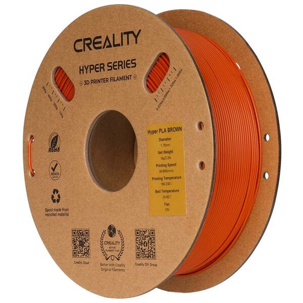 Filament Creality Hyper PLA 1kg hnědý

