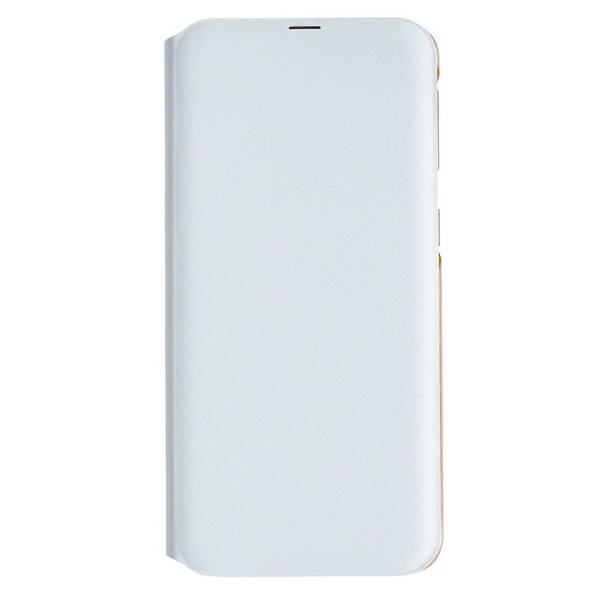 Pouzdro na mobil flipové Samsung Wallet Cover na Galaxy A40 bílé

