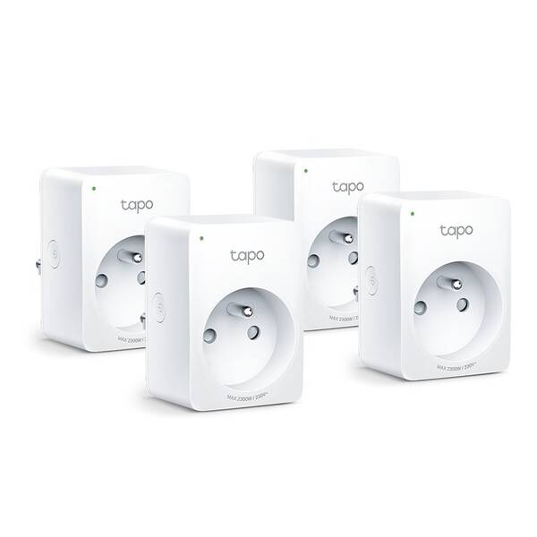 Chytrá zásuvka TP-Link Tapo P100, 4ks bílá

