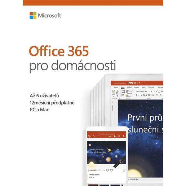 Software Microsoft 365 pro rodiny CZ 
