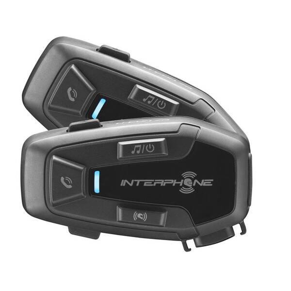 Handsfree Interphone U-COM7R pro uzavřené a otevřené přilby Twin Pack černé

