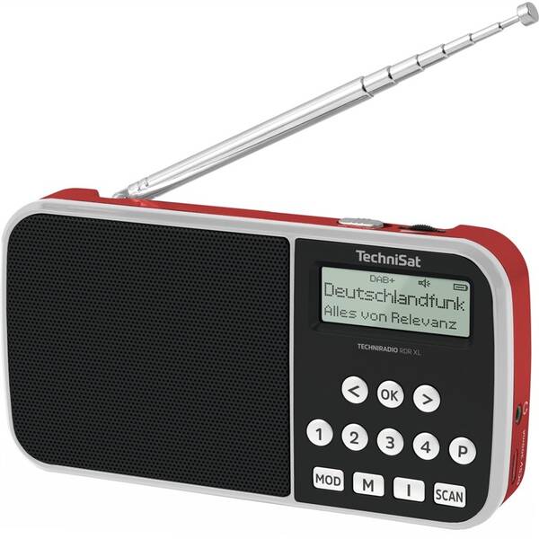 Radiopřijímač s DAB+ Technisat TECHNIRADIO RDR XL červená barva
