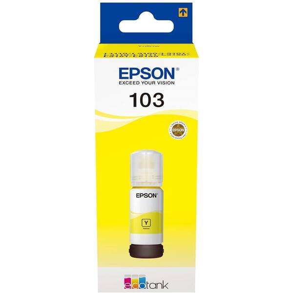 Inkoustová náplň Epson 103 EcoTank, 65 ml žlutá

