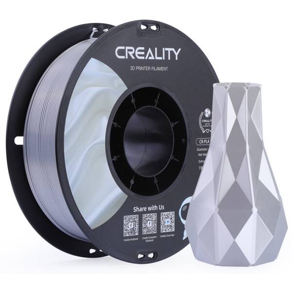 Filament Creality CR-Silk PLA 1kg stříbrný

