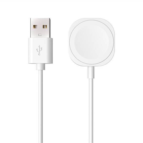 Nabíjecí kabel FIXED USB-A na Apple Watch bílý

