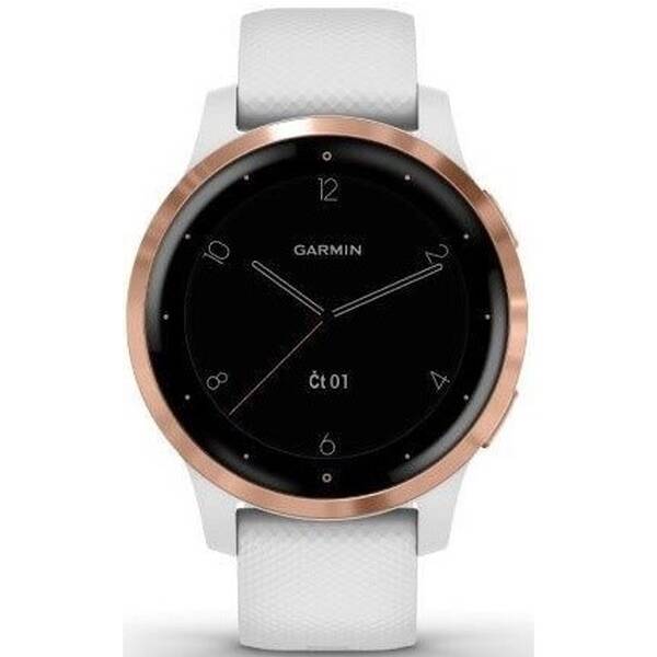 GPS hodinky Garmin vívoactive4S RoseGold/White - ZÁNOVNÍ - 12 měsíců záruka 


