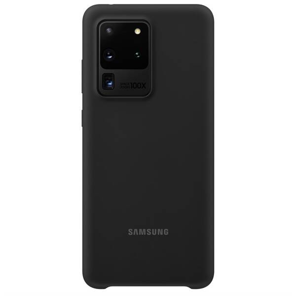 Kryt na mobil Samsung Silicon Cover na Galaxy S20 Ultra černý

