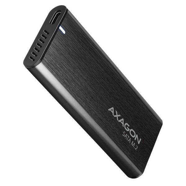 Externí rámeček Axagon RAW box USB-C 3.2 Gen 2, M.2 SATA SSD černý

