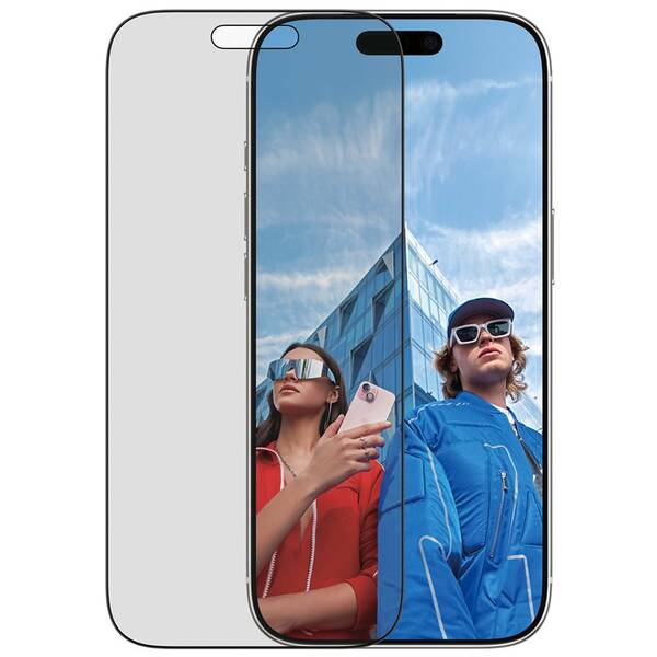 Tvrzené sklo PanzerGlass Privacy na Apple iPhone 17 Pro s instalačním rámečkem 

