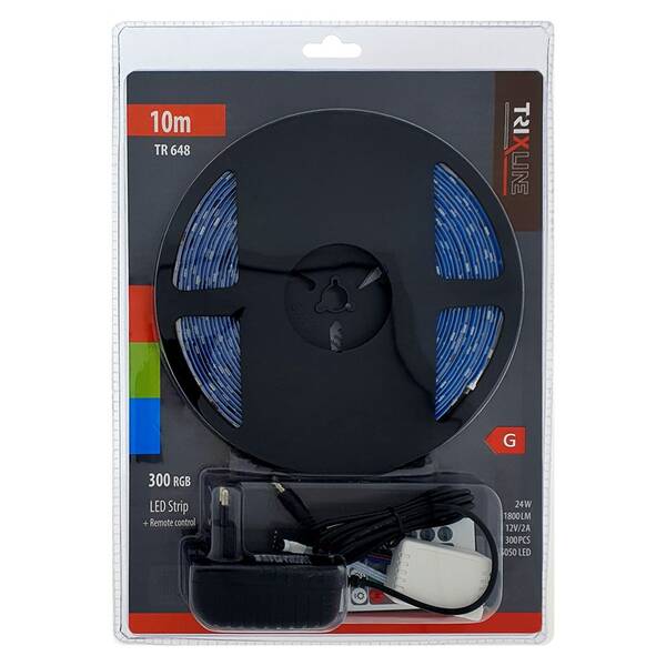 LED pásek Trixline TR 648  24W RGB 10m s dálkovým ovladačem 

