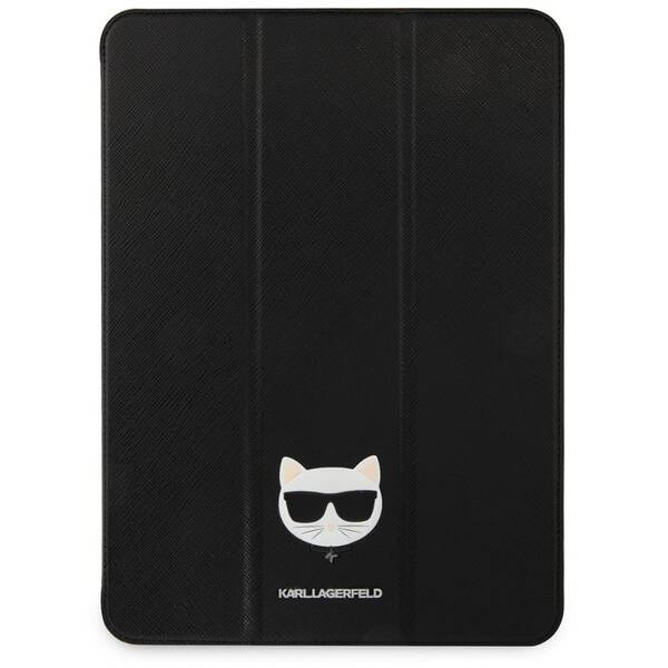 Pouzdro na tablet Karl Lagerfeld Choupette Head Saffiano na Apple iPad Pro 12.9" černé

