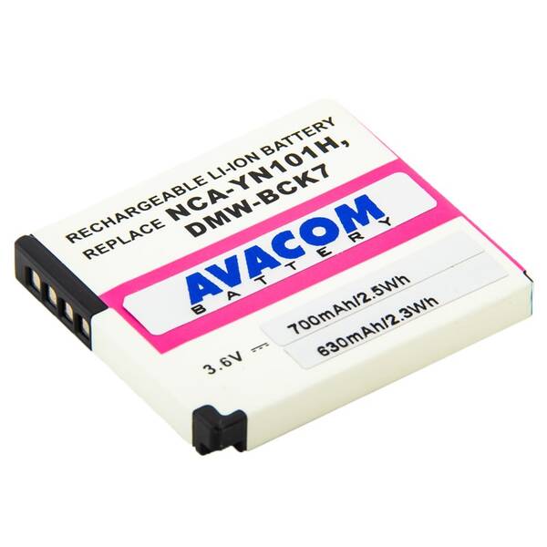 Baterie Avacom Panasonic DMW-BCK7 Li-Ion 3.6V 700mAh 2.6Wh 


