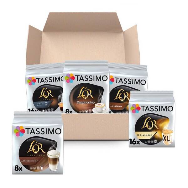 Kapsle pro espressa Tassimo variační box L'OR 64 porcí 

