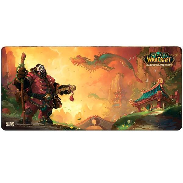 Podložka pod klávesnici a myš FSH World Of WarCraft:  Pandaren With Lanterns, XL oranžová

