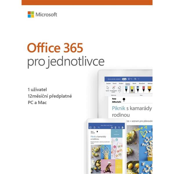 Software Microsoft 365 pro jednotlivce CZ 

