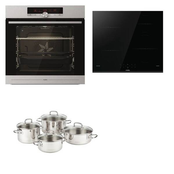 Set výrobků Mora VTS 775 BX + VDI 61D FF + nádobí černý/nerez

