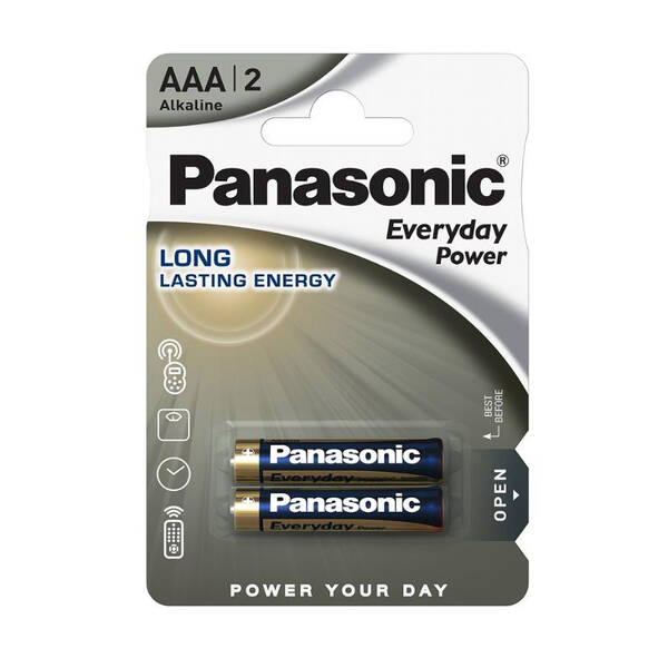 Baterie alkalická Panasonic Everyday Power AAA, LR03, blistr 2ks 

