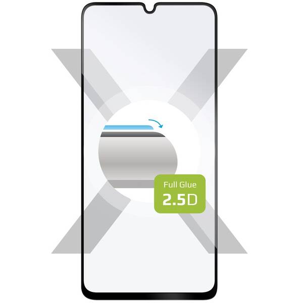 Tvrzené sklo FIXED Full-Cover na Samsung Galaxy A25 5G černé

