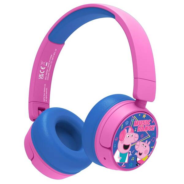 Sluchátka OTL Technologies Peppa Pig Dance and Music Wireless růžová

