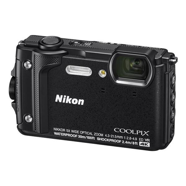 Digitální fotoaparát Nikon W300 + 2 v 1 plovoucí popruh černý


