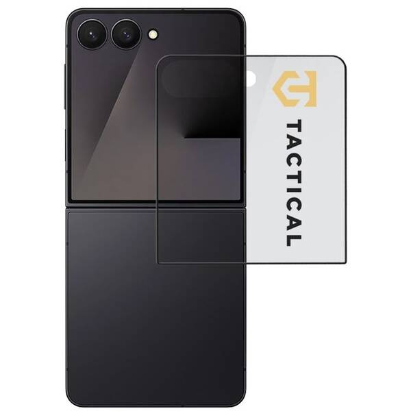 Tvrzené sklo Tactical Glass Shield 5D na Samsung Galaxy Z Flip7 (vnější) černé


