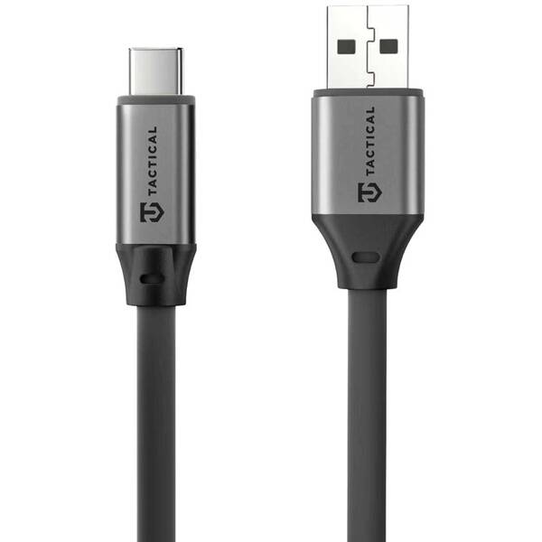 Kabel Tactical Fat Man 2.0 USB-A/USB-C 1m šedý


