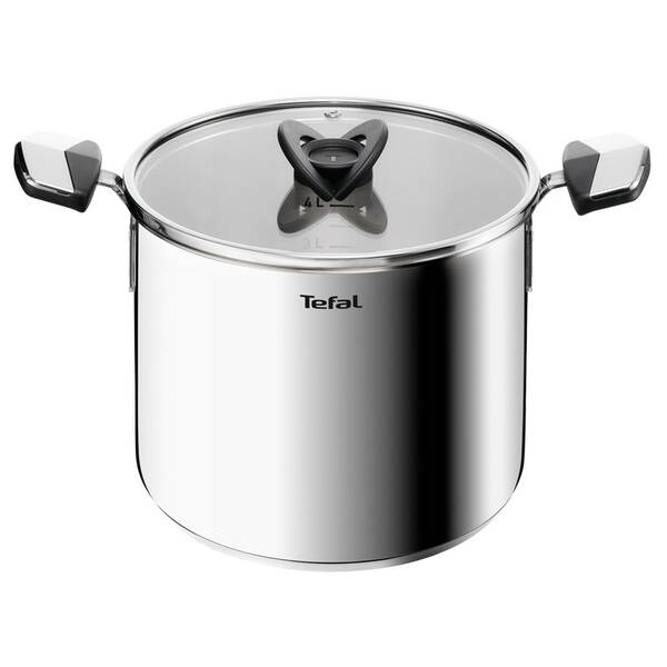 Hrnec s poklicí Tefal E3286145, 22 cm nerez

