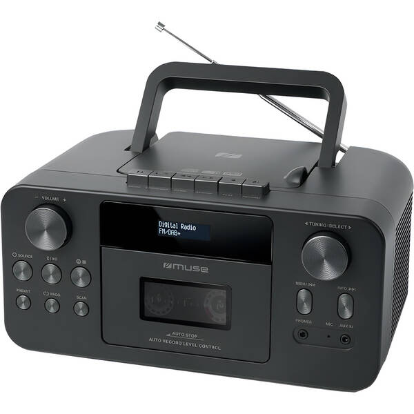 Radiomagnetofon s DAB+/CD MUSE M-182DB černý

