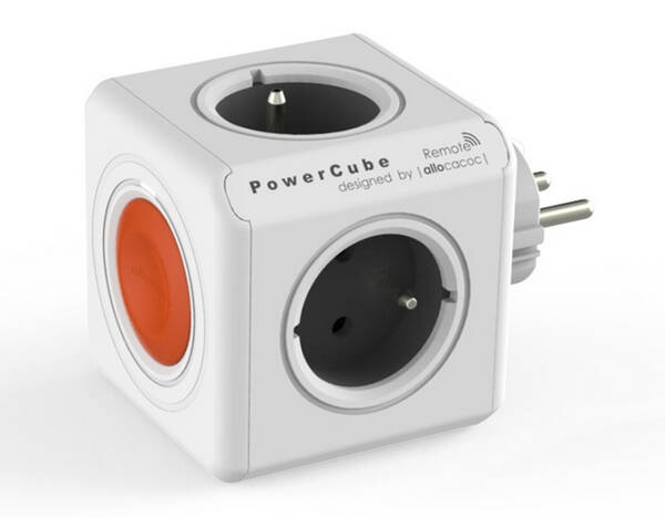 Zásuvka Powercube Remote, 4x zásuvka bílý

