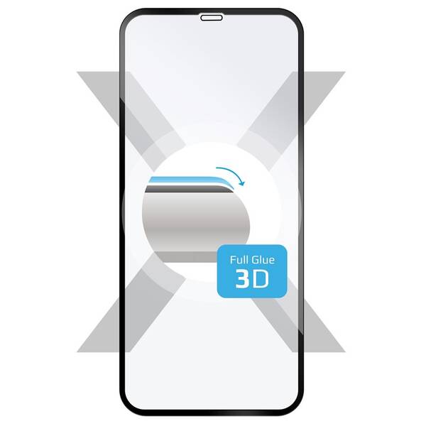 Tvrzené sklo FIXED 3D Full-Cover na Apple iPhone Xs Max/11 Pro Max černé

