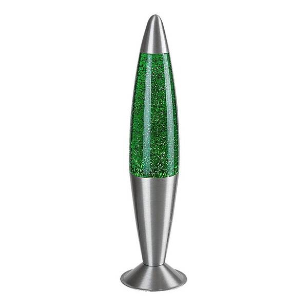 Stolní lampička Rabalux GLITTER2 stříbrná/zelená

