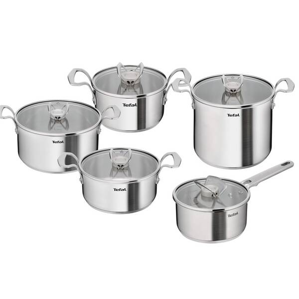 Sada nádobí Tefal E529SA25, 10 ks nerez

