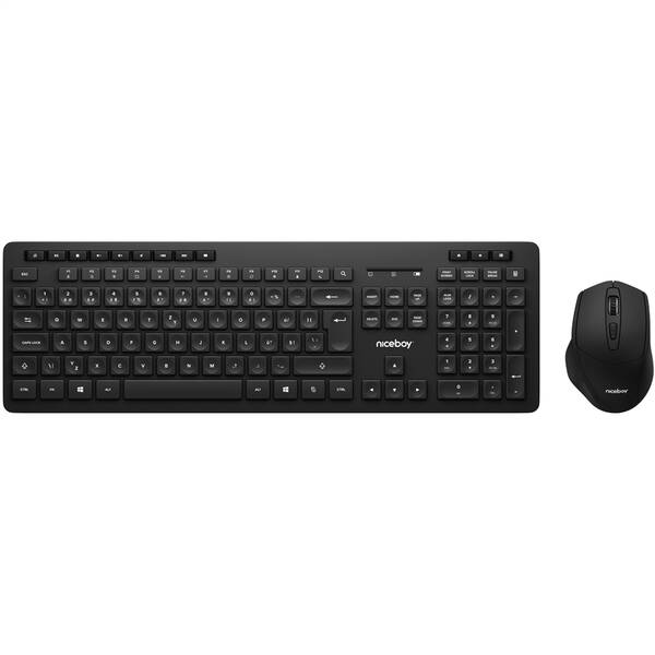 Klávesnice s myší Niceboy Office MK10 Combo Comfort Set černá

