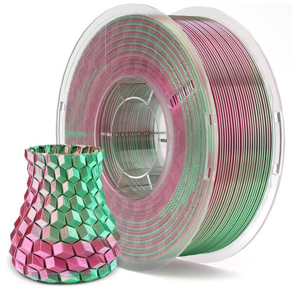 Filament Elegoo SILKPL 1,75mm G-R červený/zelený

