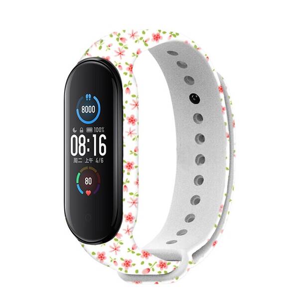 Řemínek RhinoTech na Xiaomi Mi Band 6 - motiv tulipán 

