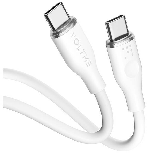 Kabel Voltme Powerlink Moss Series USB-C/USB-C, CTC 3A/60W 1m bílý


