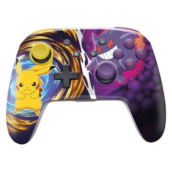 Gamepad PowerA Enhanced - Nintendo Switch - Pokémon, Pikachu vs. Gengar černý

