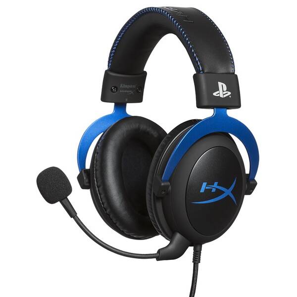 Headset HyperX Cloud Gaming pro PS4/PS5 černý/modrý

