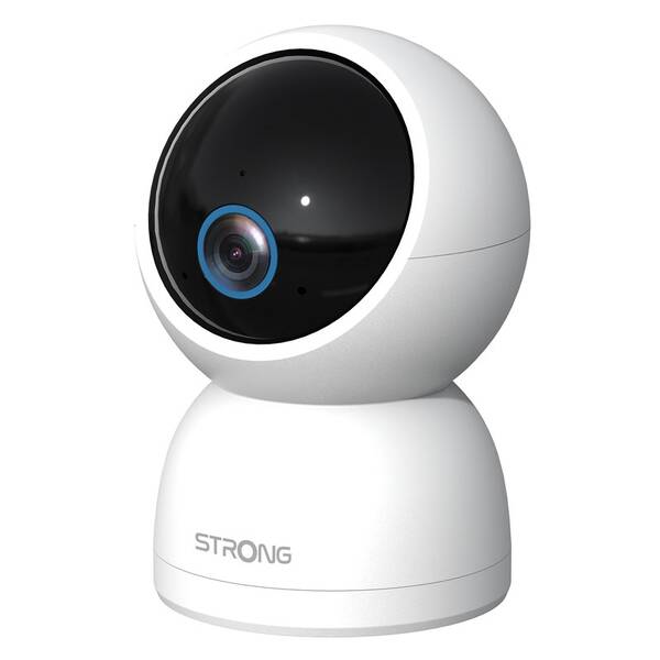 IP kamera Strong SHC05IR0-W, vnitřní, 2880×1620, IR přísvit, 360° otáčení, mikrofon, Wi-Fi, USB-C, micro SD bílá


