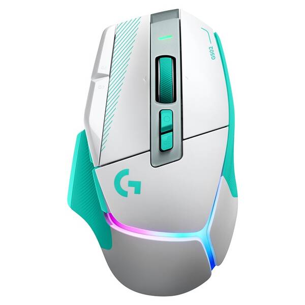 Myš Logitech G502 X Plus mentolová


