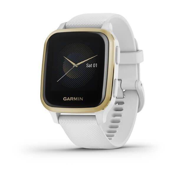 Chytré hodinky Garmin Venu Sq - Light Gold/White Band 

